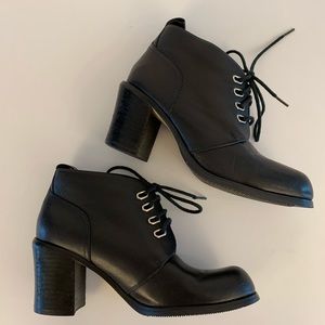Geoffrey Cardin Black Leather Boots